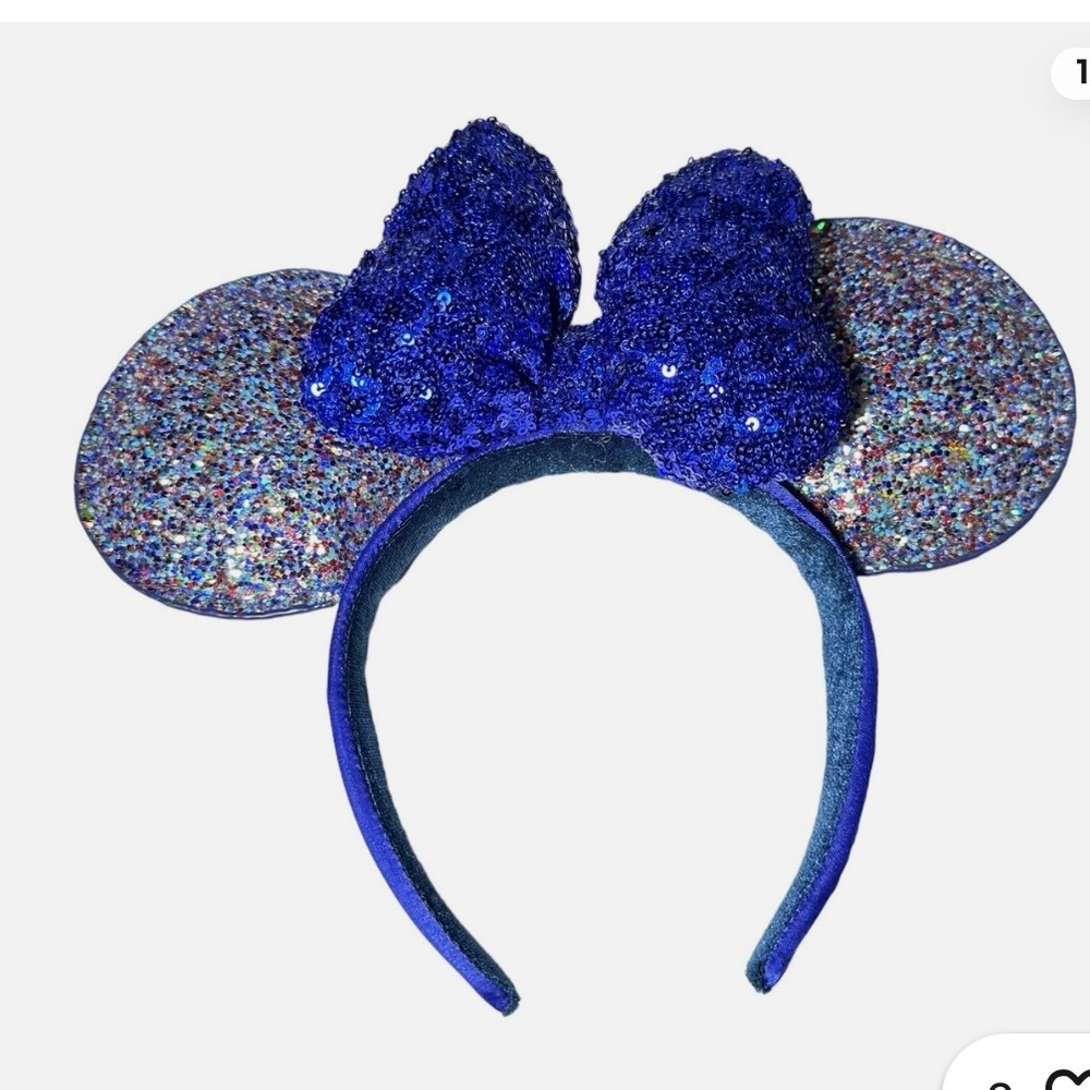 Disney Blue Sparkly Minnie Mouse Hair Accessory